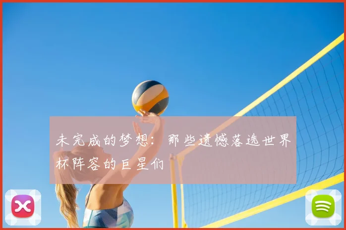 未完成的梦想:那些遗憾落选世界杯阵容的巨星们